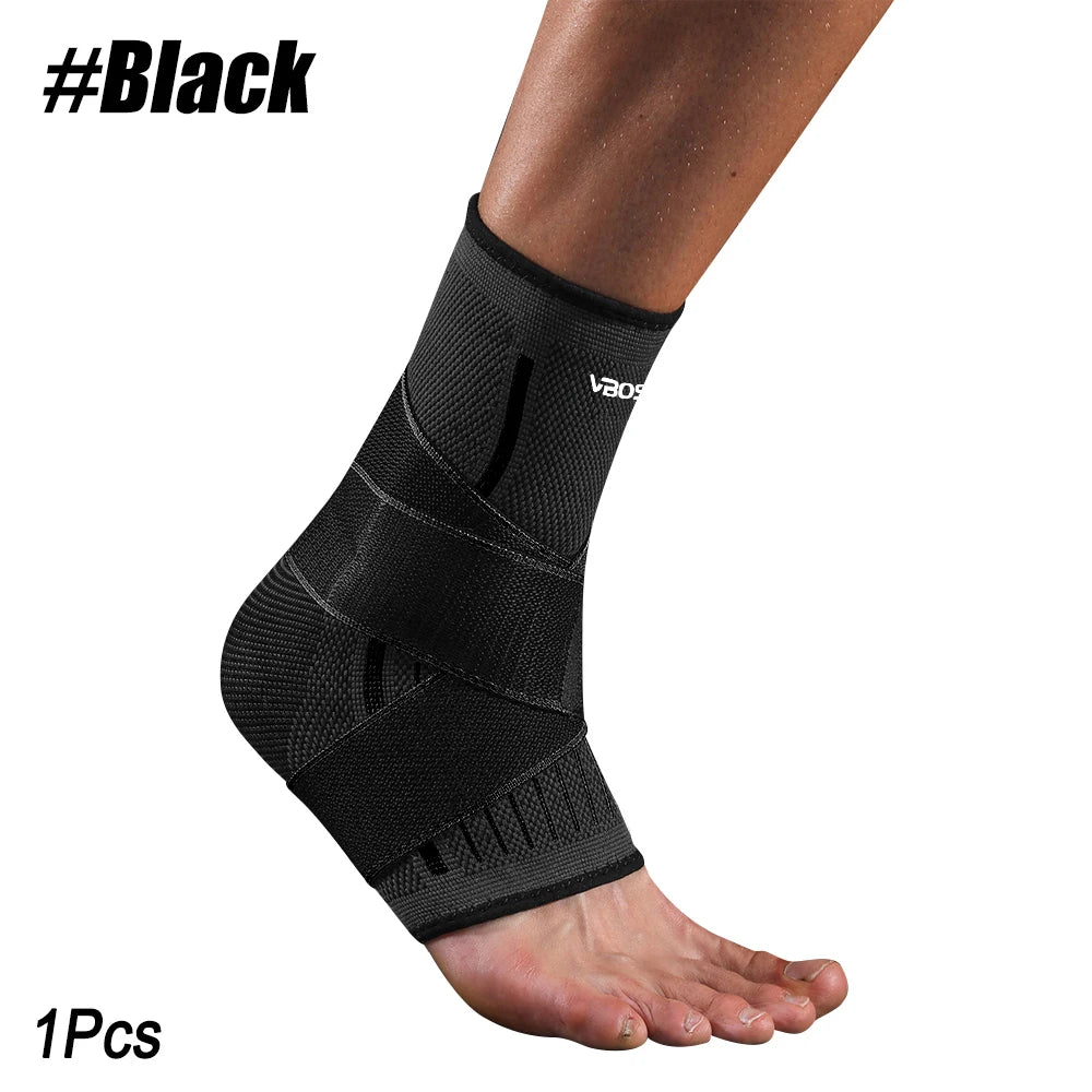Adjustable Compression Ankle Support Sleeve Arch Support For Plantar Fasciitis Achilles Tendonitis Hiking Sports Pain Relief