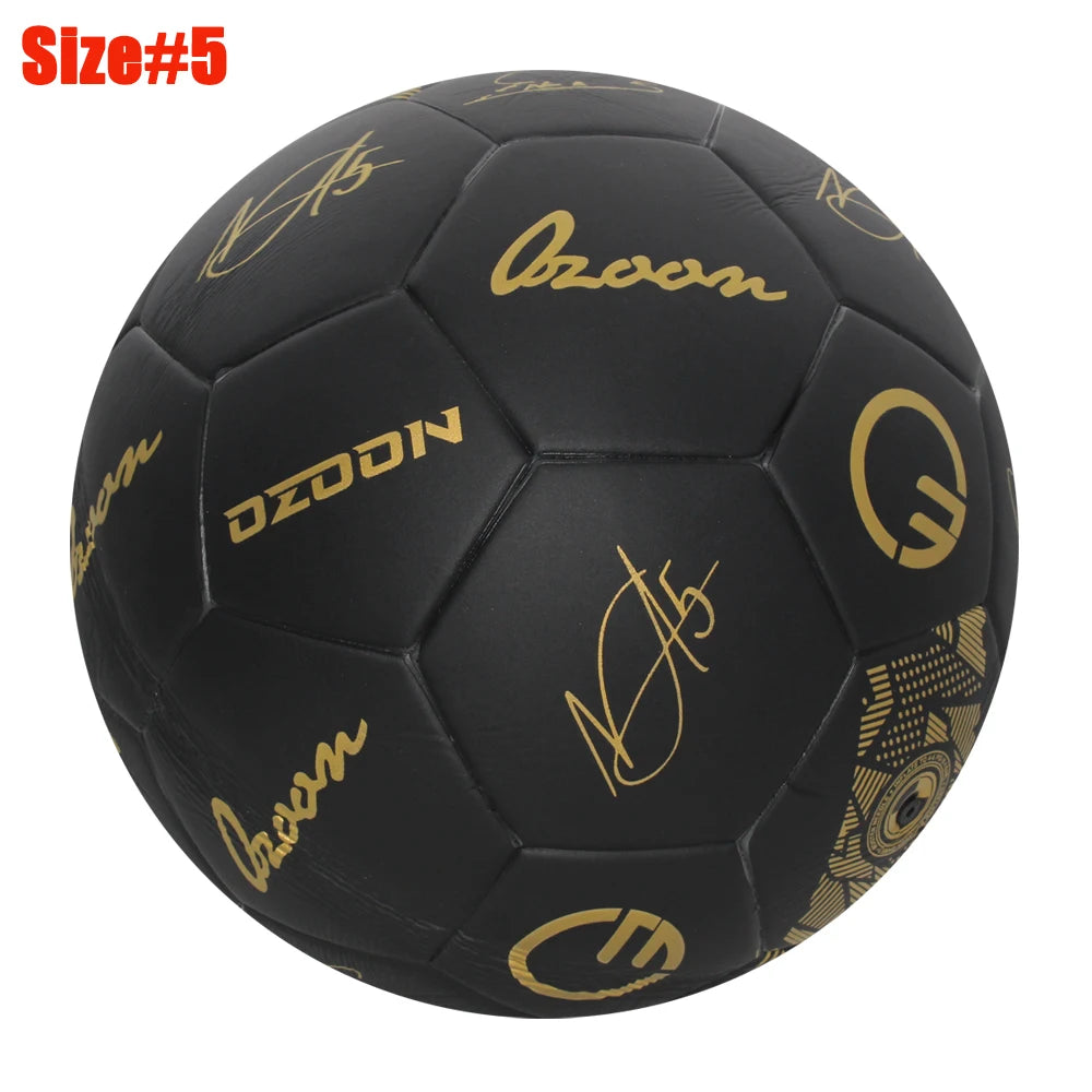 Ballon de Football Officiel Taille 5 – Matière PU Haute Qualité, Coutures Thermosoudées