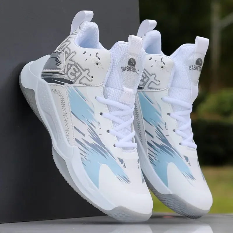 Sneakers Basketball Homme – Respirantes, Anti-dérapantes, Semelle Caoutchouc | Été