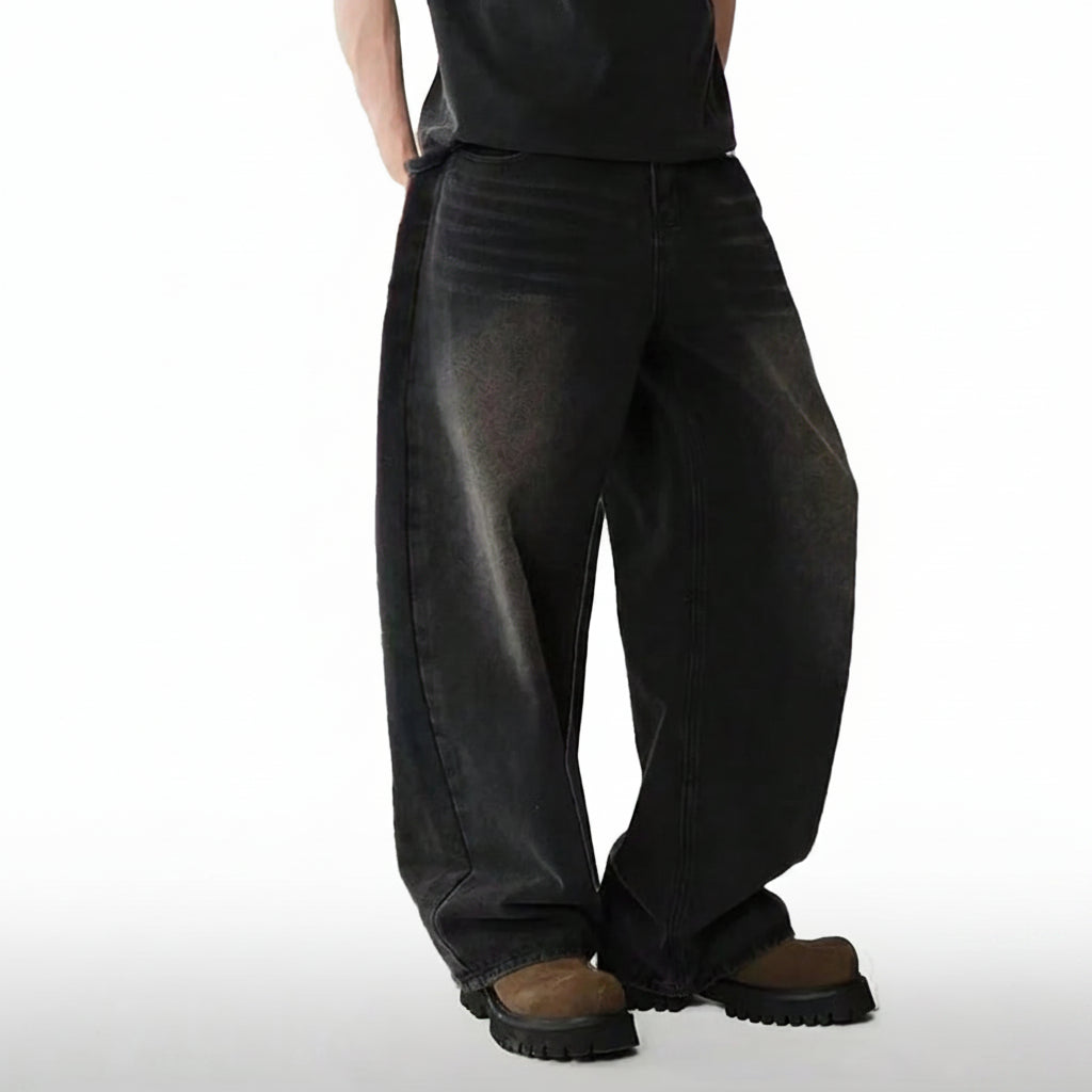 Jean Large Unisexe Style Coréen 4 Coloris Wide Leg | XS-XXL Toutes Saisons