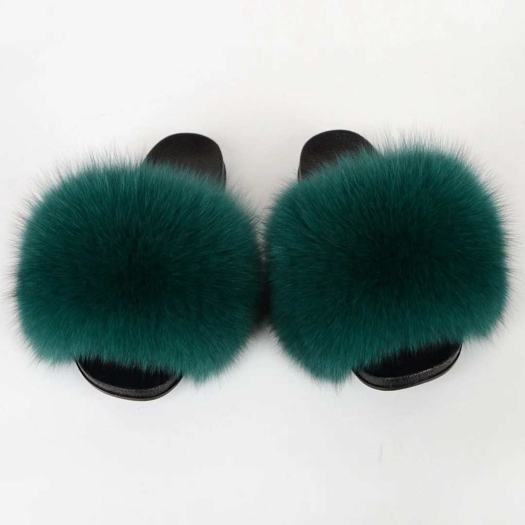 Chaussons Fourrure Femme Y2K – Claquettes Moelleuses Hiver | Anti-Dérapantes | 13 Coloris