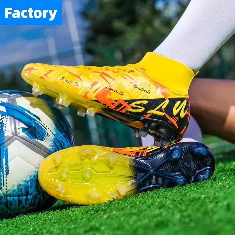 Chaussures de Football X2407-FG – Crampons Professionnels FG/AG, Imperméables, Mixte