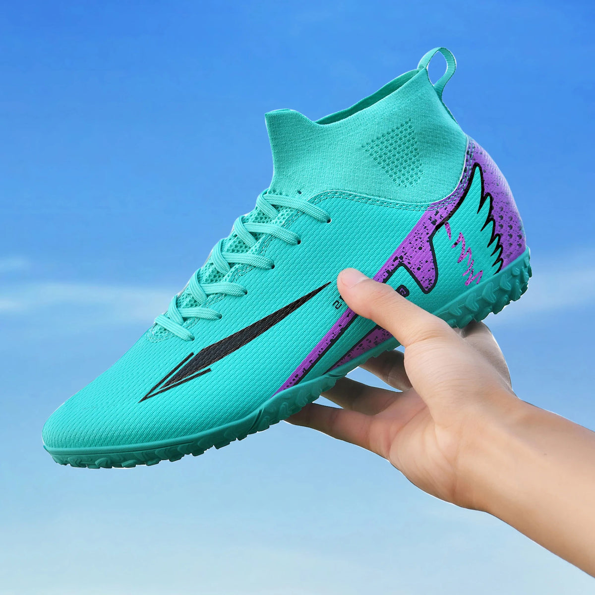2026 New Men Women Football Shoes Outdoor Competitions Training Soccer Shoes Comfort Breathable Long Nails Anti Slip Sneakers
