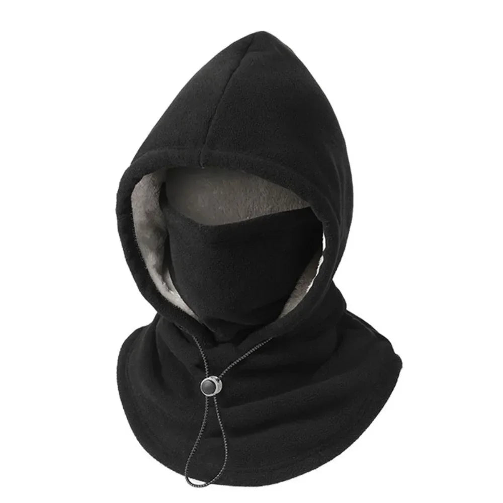 Bonnet polaire unisexe avec cache-cou et protection des oreilles