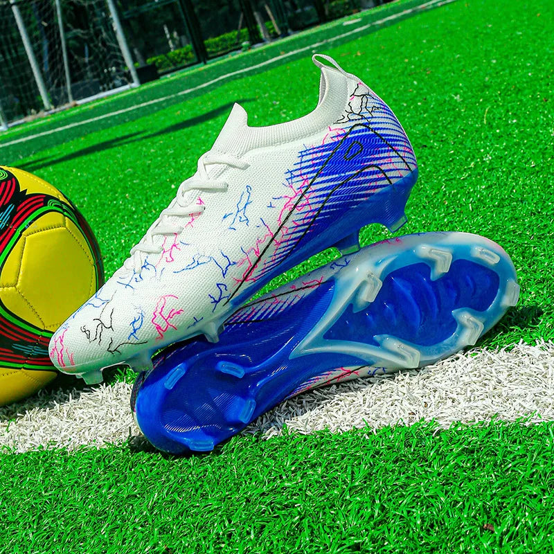 Chaussures de Football FG Unisexe – Crampons Longs, Légers & Antidérapants