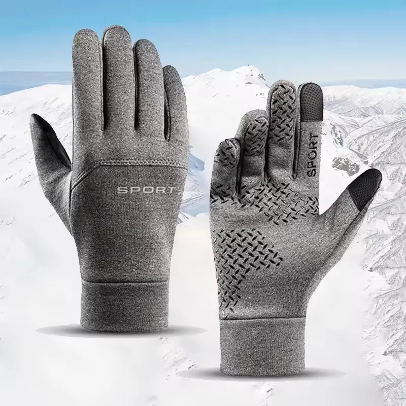 Gants Hiver Tactiles Unisexe – Cyclisme & Sports, Polaire Chaud, Écran Tactile