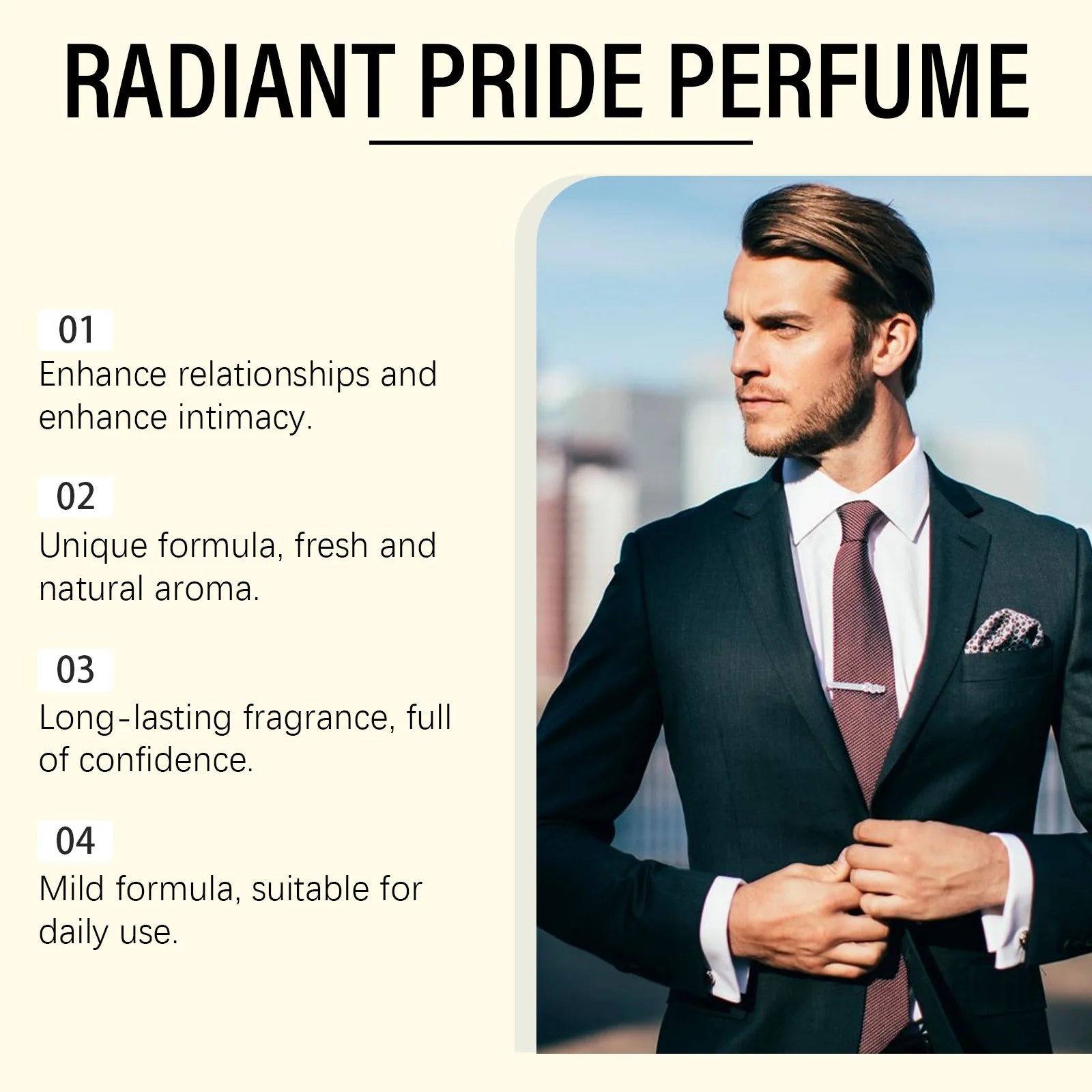 Jaysuing Parfum Phéromone Homme – Cologne Boisé Séducteur Longue Durée (30/60/90ml)