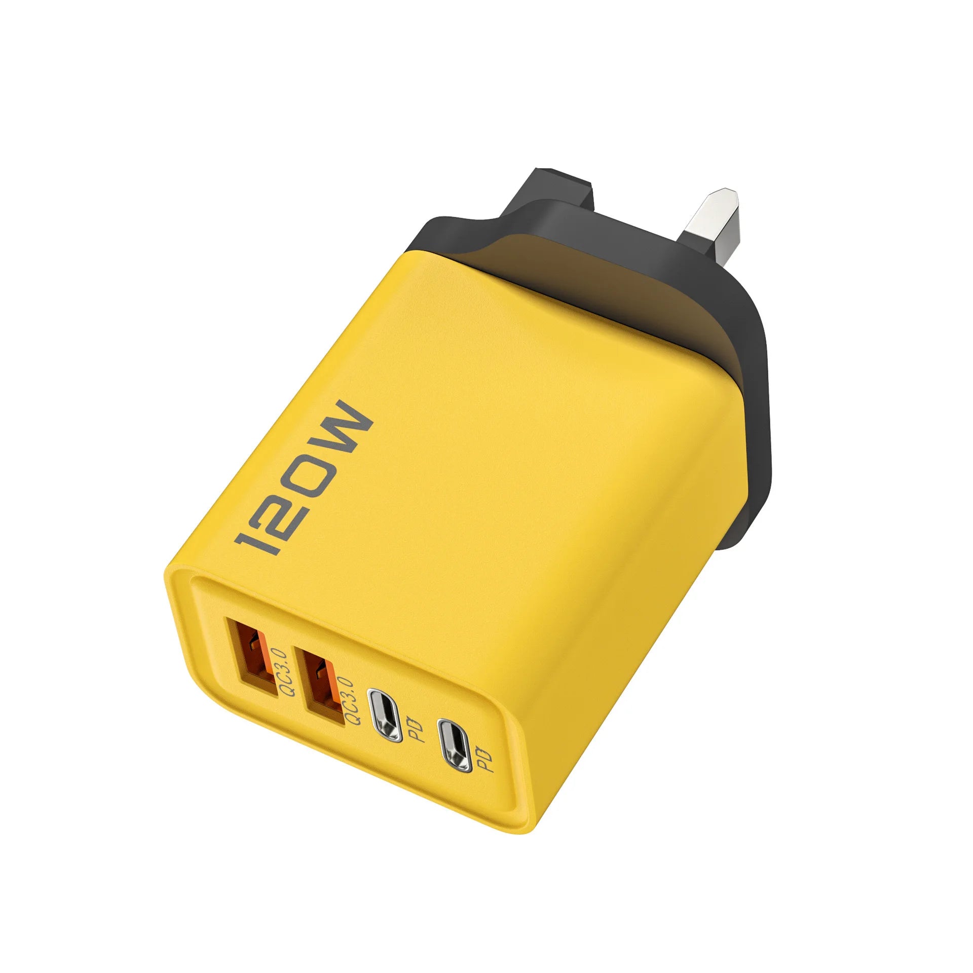 Chargeur USB-C 120W 4 Ports - Charge Rapide PD & QC3.0