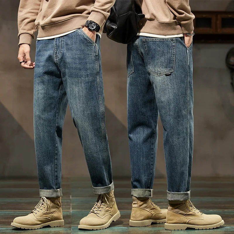 Jean Harem Loose Homme Harajuku Streetwear 2 Coloris Grande Taille 28-42