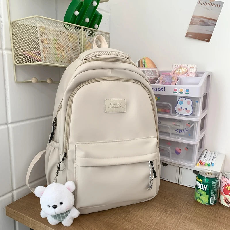New Stylish Waterproof Rucksack Large Capacity Laptop Backpack Unisex School Book Bag Trendy Accessory For College Girls Boys Men Women Daily Travel Campus Study And Urban Outdoor Activities