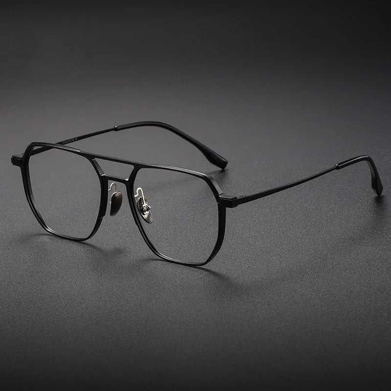 Lunettes de Lecture VICKY Double Pont Anti-Lumière Bleue – Monture Aluminium/Titane, Correction Personnalisable