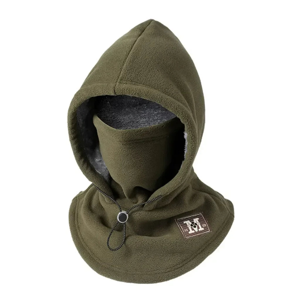 Bonnet polaire unisexe avec cache-cou et protection des oreilles