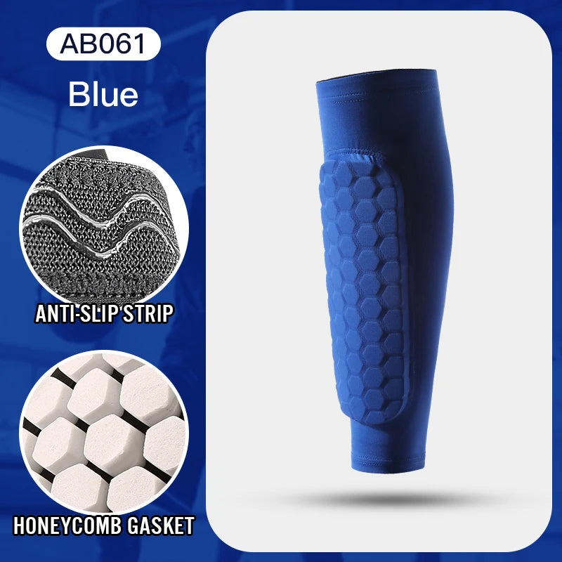 Manchon de Protection Tibia Football – Chaussette avec Mousse & Coussinets Nid d'Abeille