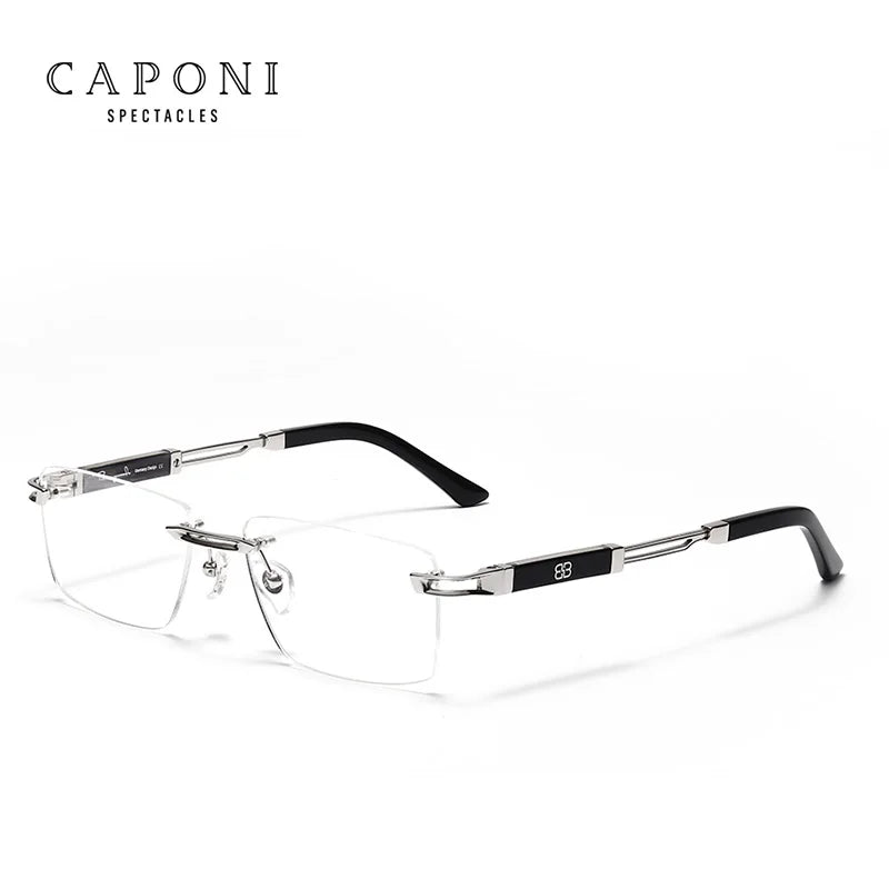 Montures Lunettes Homme Sans Monture Titane Pur CAPONI J23026