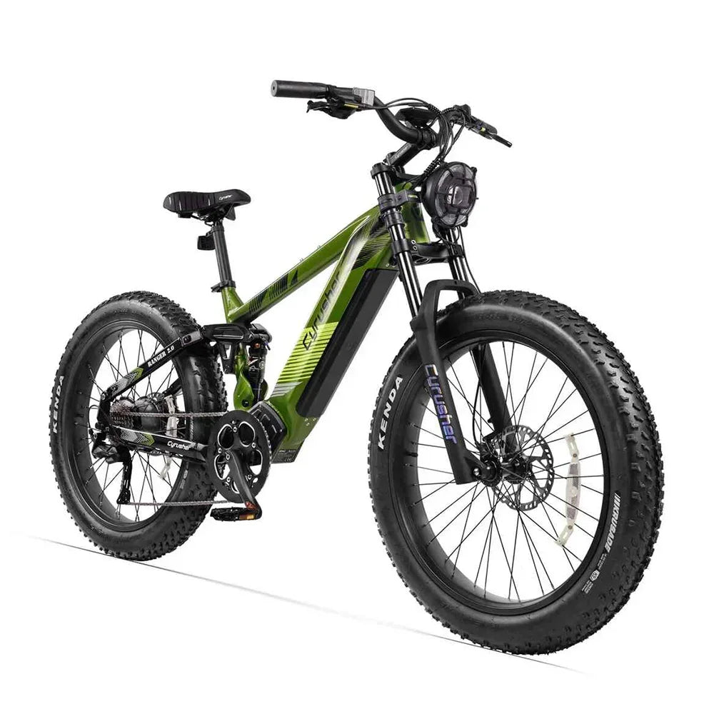 Vélo Électrique Cyrusher Ranger 2.0 – Fat Tire 26", Moteur 250W, Batterie 52V 20Ah, 90 km d'autonomie