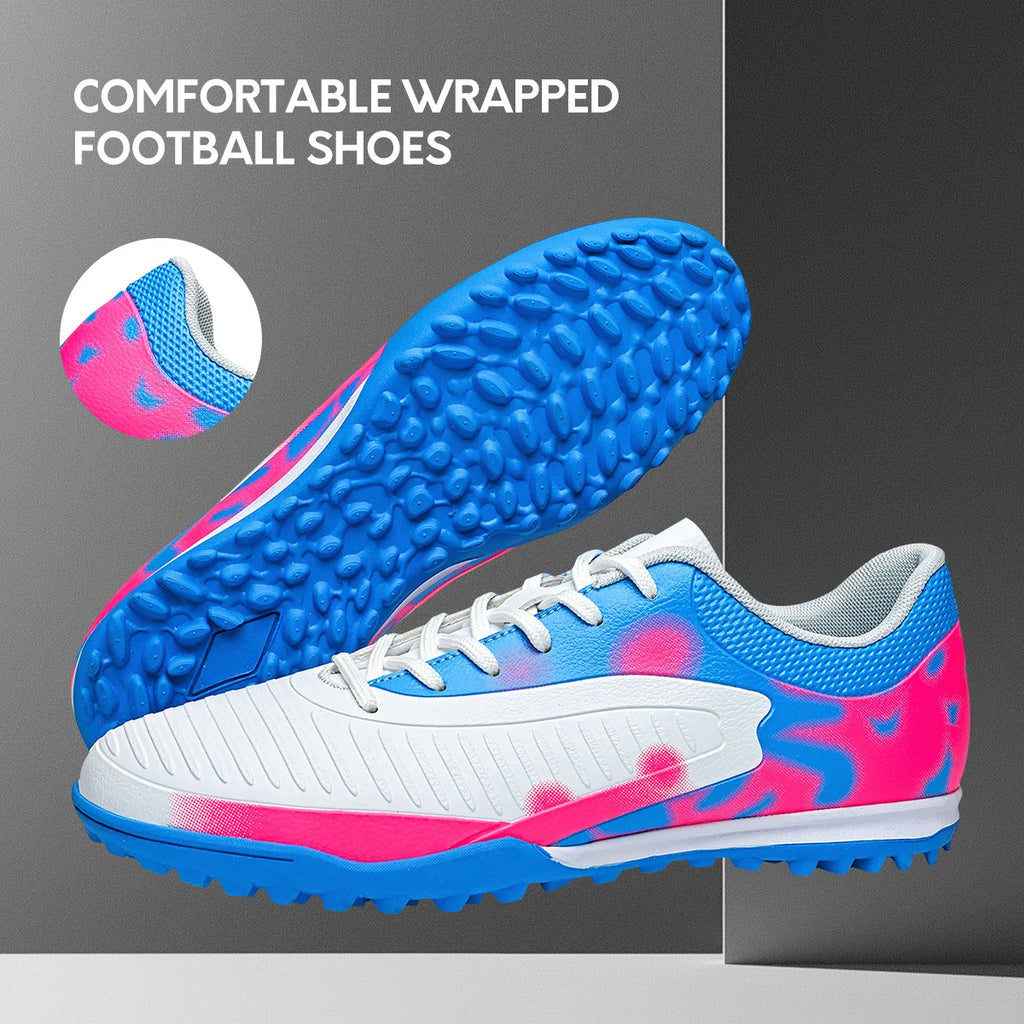 New breathable men's soccer shoes TF broken nail outdoor sports shoes, wear-resistant and anti slip