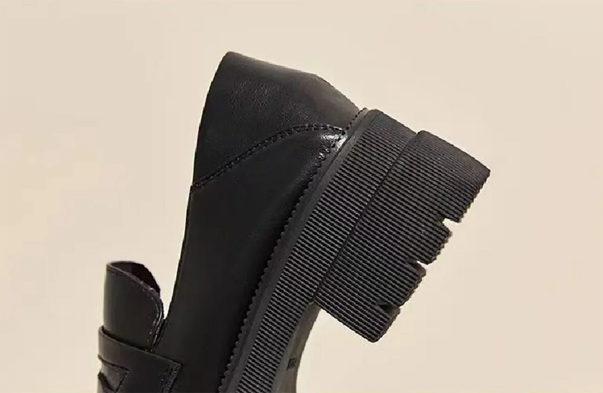 Mocassins Femme Style Universitaire Rétro – Chaussures PU Casual Printemps/Automne