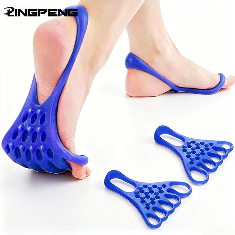 A Pair of Pinched Toe Trainers Thumb Valgus Orthotics Arch Yoga Foot Muscle Relaxation Foot Massage Stretching Strap