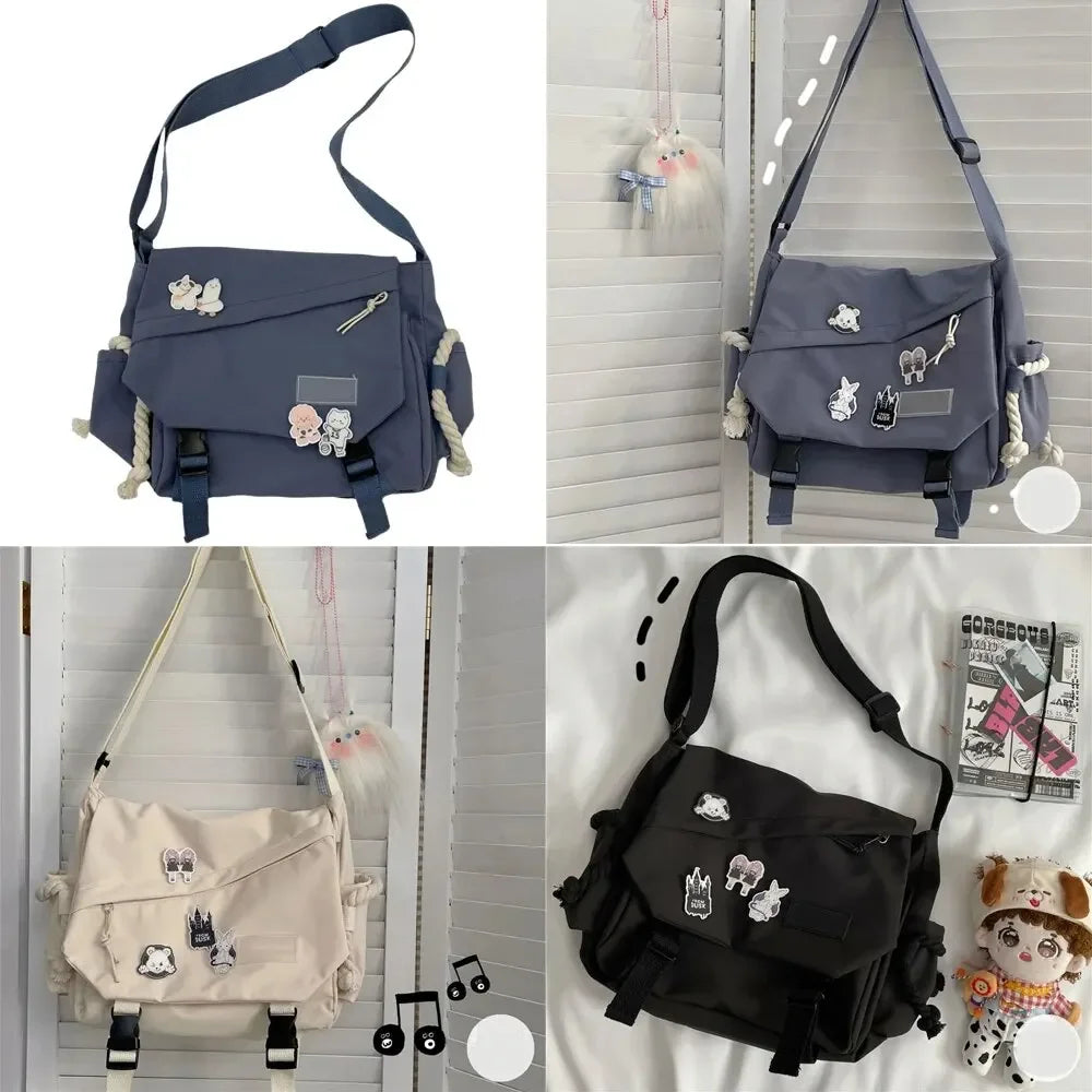 Large Capacity Crossbody Bags Nylon Handbags Shoulder Bag  For Teenager Messenger Bag Student School Bags