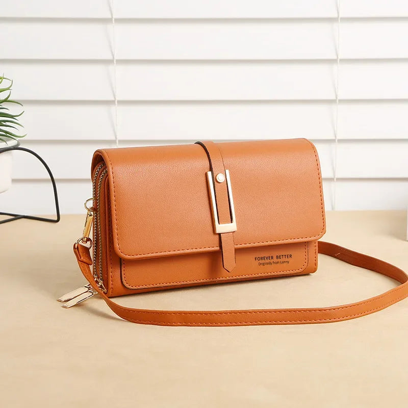 Mini Sac à Bandoulière Carré Femme — Style Rétro Tendance, PU, Multifonction
