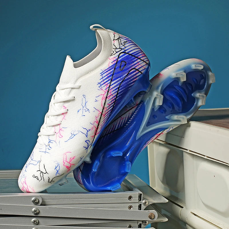 Chaussures de Football FG Unisexe – Crampons Longs, Légers & Antidérapants