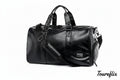 PU Fitness Gym Bag Handbag Men Leisure Sports Shoulder Crossbody Large Swimming with Shoe Pocket Dry Wet Travel Workout Duffel