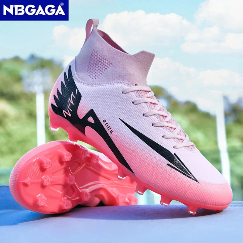 Chaussures de Football NBGAGA – Crampons Longs Unisexe, Légères & Respirantes