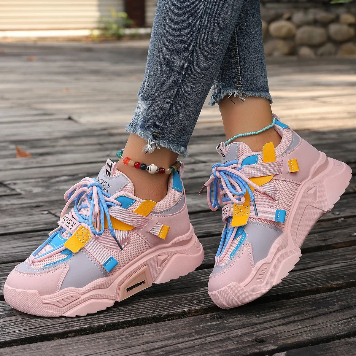 ZMIAOKE Baskets Femme – Chaussures Légères Respirantes en Maille, Style Casual Polyvalent