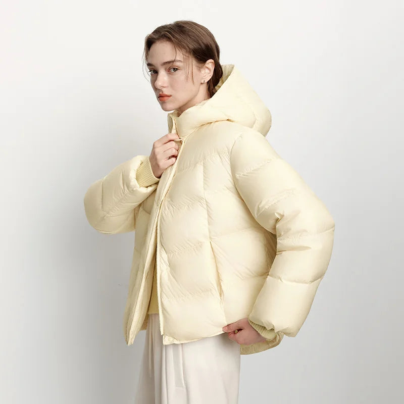 Doudoune Femme Semir Hiver 2026 – Mi-Longue, Imperméable, Duvet de Canard 90%