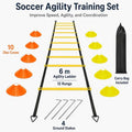 Agility Ladder Speed Training Equipment Football Training Adjustable Nylon Strap Jumping Ladder Fitness Soccer Athletes