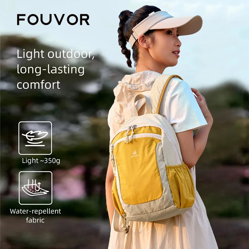Fouvor 2026 New Women's Outdoor Backpack Lightweight Small Backpack Waterproof Travel Bag Casual Daypack Female 3068-06 3068-16