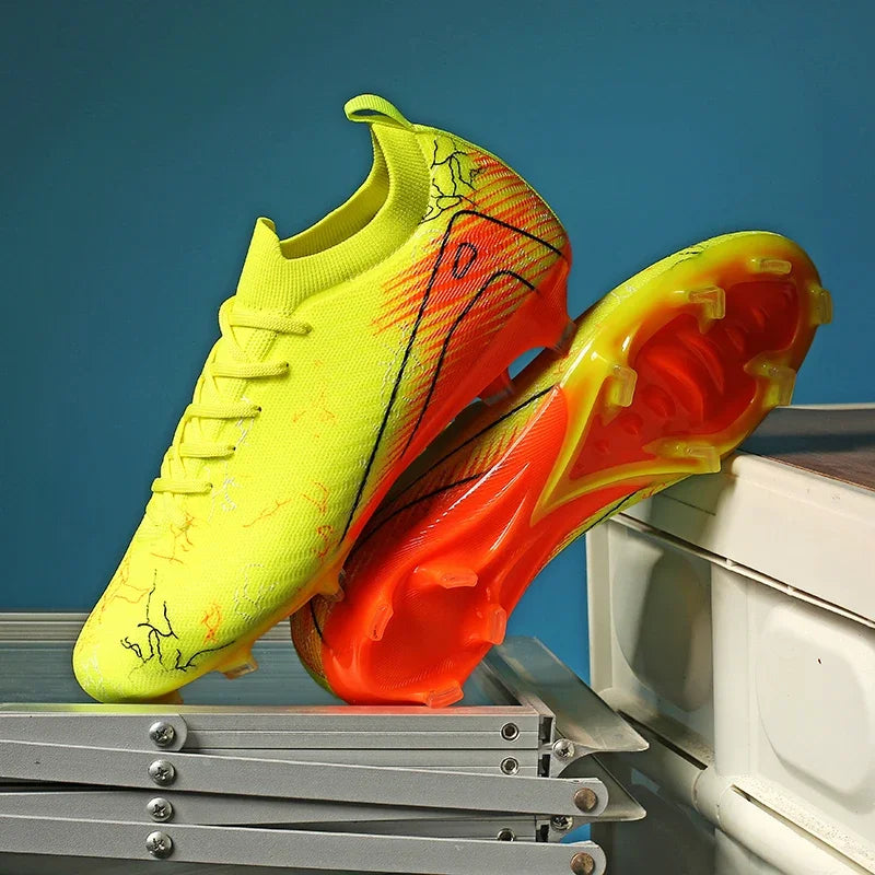 Chaussures de Football FG Unisexe – Crampons Longs, Légers & Antidérapants