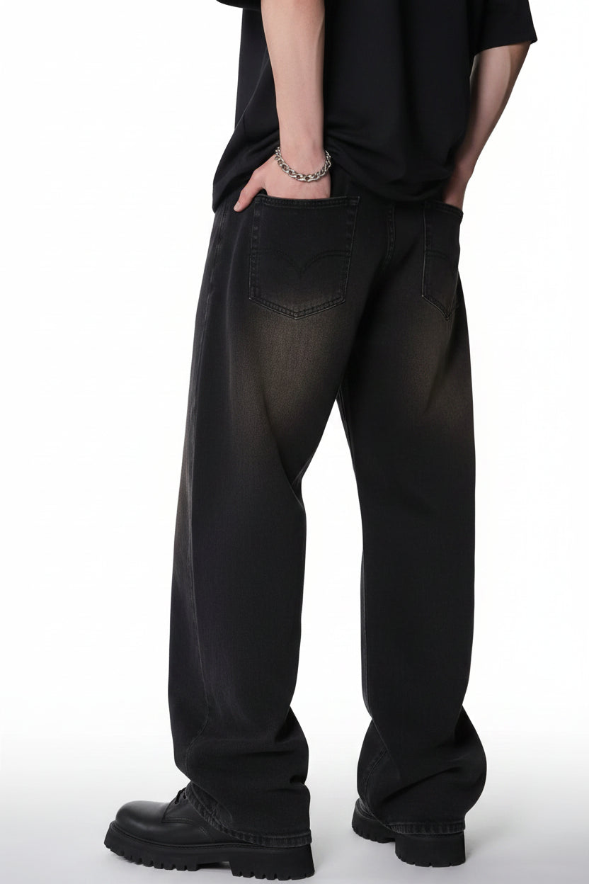 Jean Large Unisexe Style Coréen 4 Coloris Wide Leg | XS-XXL Toutes Saisons
