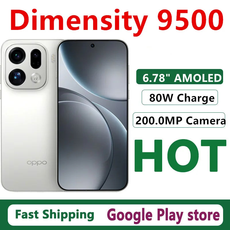 OPPO Find X9 Pro – Smartphone 6,78" AMOLED 200MP | Dimensity 9500 | Batterie 7500mAh | IP69 | 5G