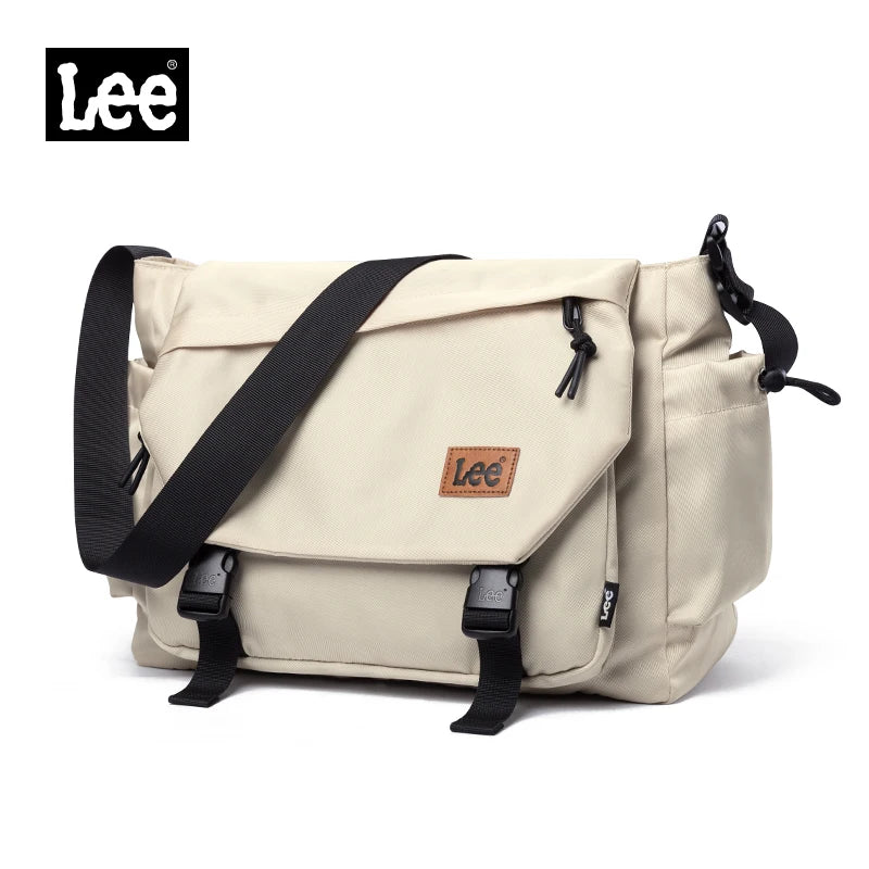 LEE Fashion Waterproof Large Crossbody Shoulder Bag Women Male Flip Laptop Messenger Bag Teenagers College Satchel School Bag