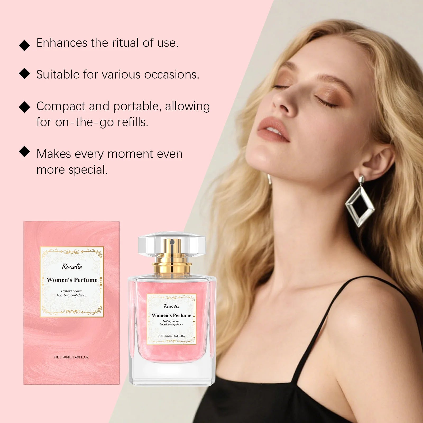 Rose Intense – Eau de Parfum Florale Femme | 50 ml / 100 ml / 150 ml