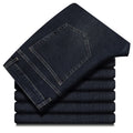 Jean Droit Ample Homme – Denim Léger Respirant Taille Haute Business Casual
