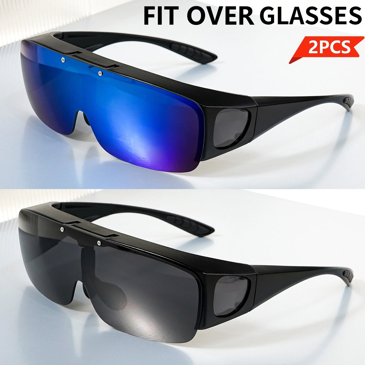 Lunettes de Soleil Polarisées Flip-Up Sur Lunettes de Vue – UV400
