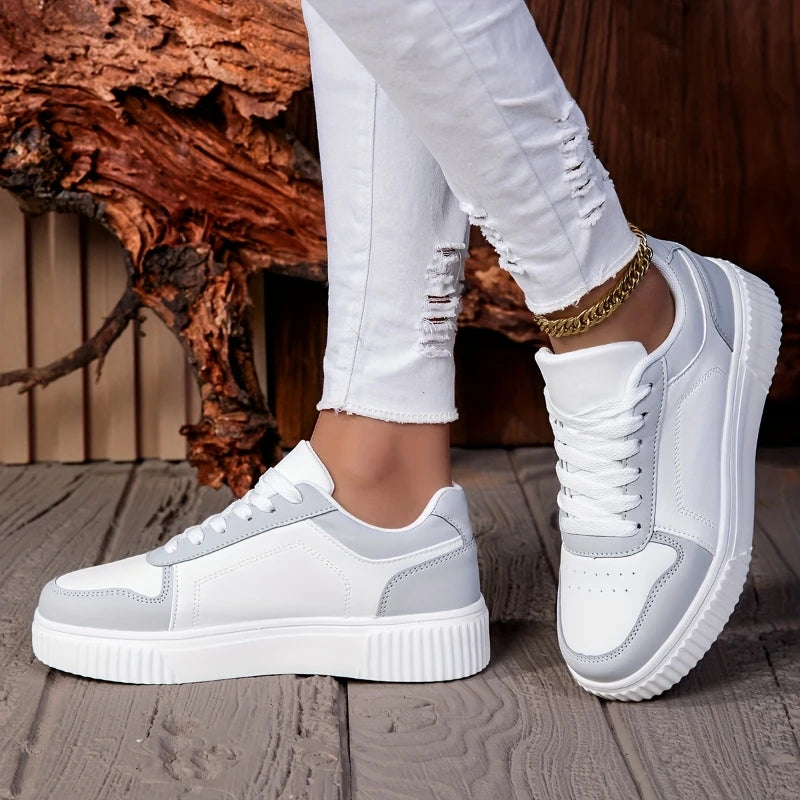MAEDEF Baskets Unisexes – Chaussures Casual Légères à Lacets, Semelle Vulcanisée Antidérapante