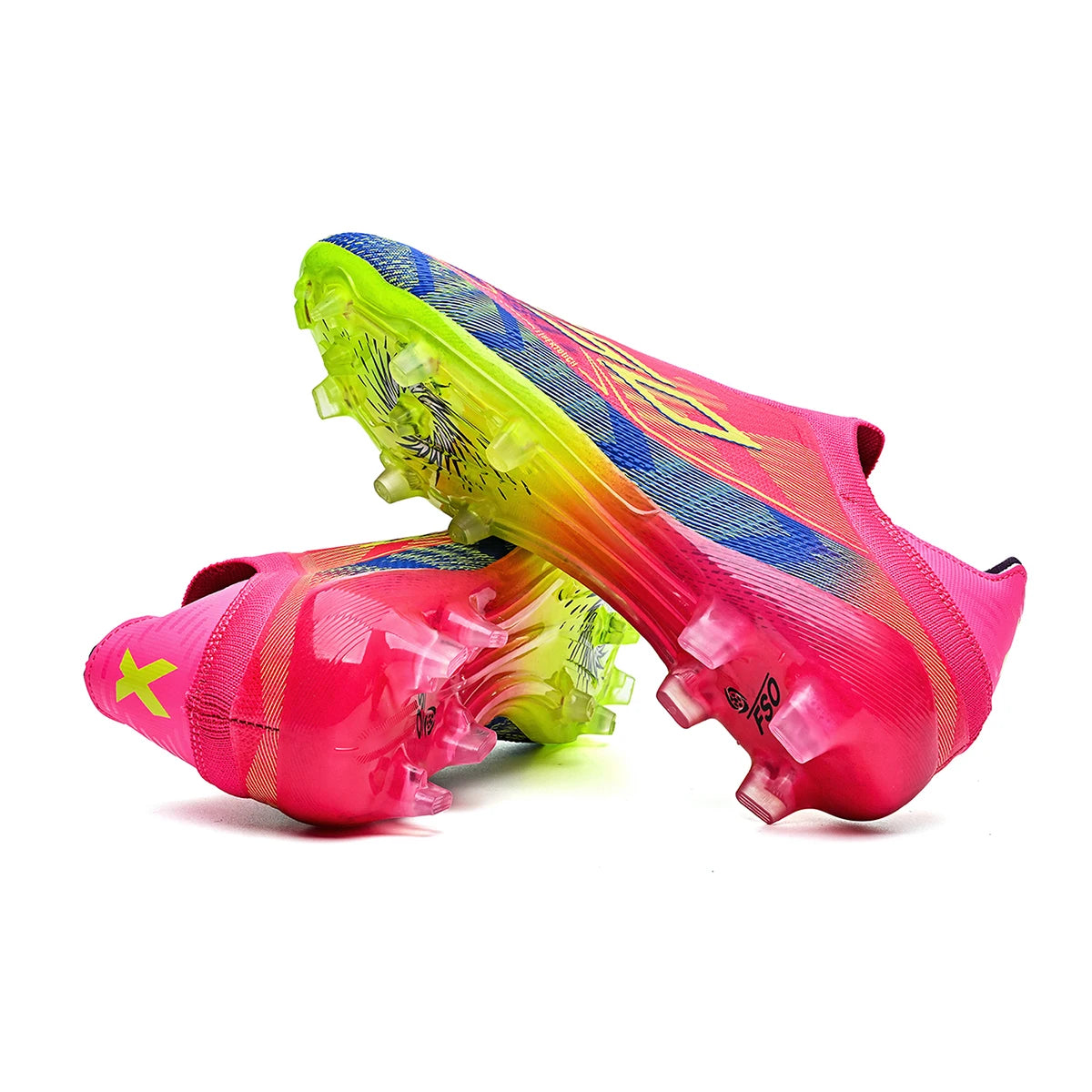 Crampons de Football Professionnels AG/FG – Tige PU Texturée, Semelle TPU Anti-Glisse