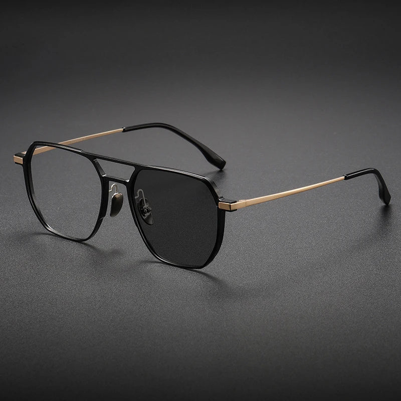 Lunettes de Lecture VICKY Double Pont Anti-Lumière Bleue – Monture Aluminium/Titane, Correction Personnalisable