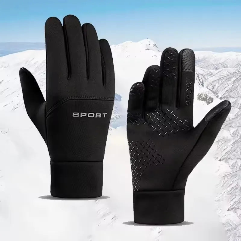 Gants Hiver Tactiles Unisexe – Cyclisme & Sports, Polaire Chaud, Écran Tactile