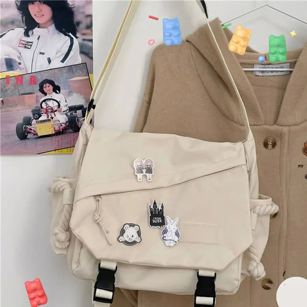 Large Capacity Crossbody Bags Nylon Handbags Shoulder Bag  For Teenager Messenger Bag Student School Bags