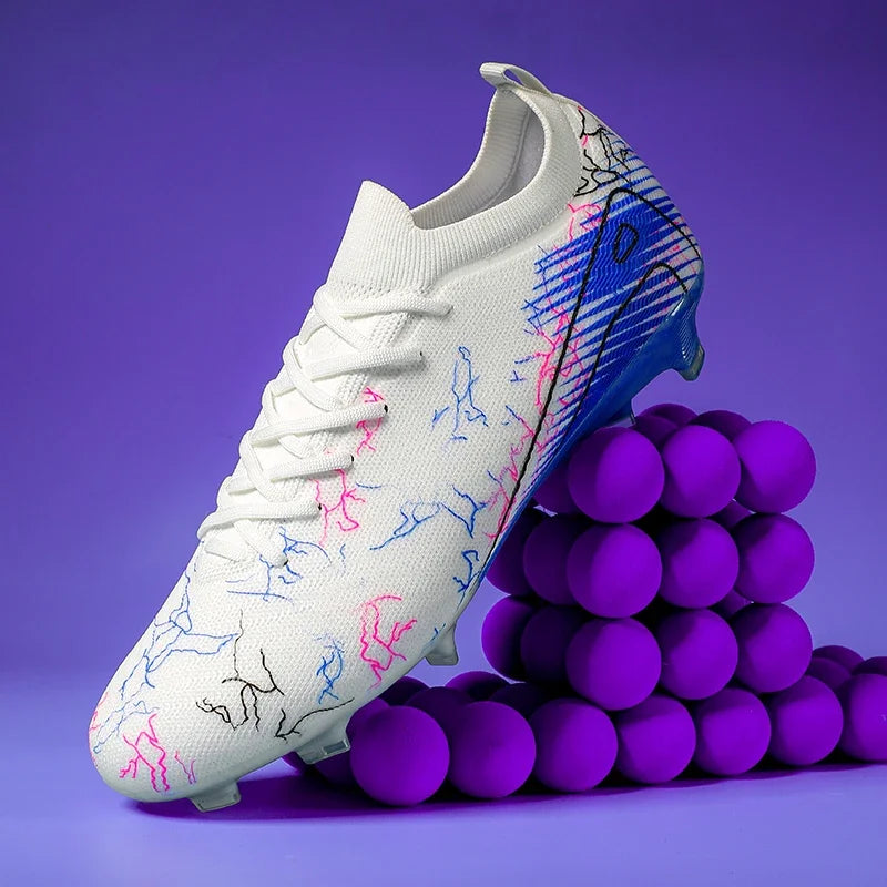 Chaussures de Football FG Unisexe – Crampons Longs, Légers & Antidérapants