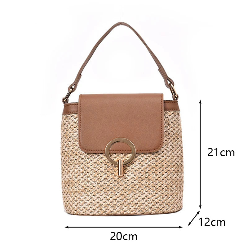 Summer Straw Shoulder Bag for Women – Chic, Lightweight, Travel & Daily Style