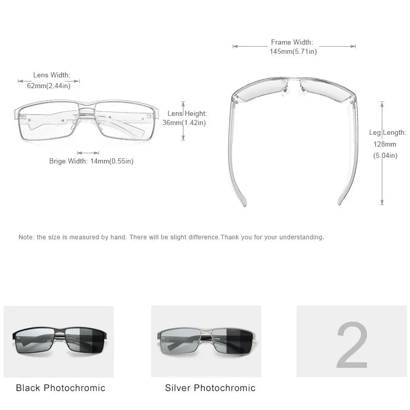 Lunettes de Soleil KINGSEVEN Polarisées Photochromiques – Anti-Reflets UV400 Conduite Mixte