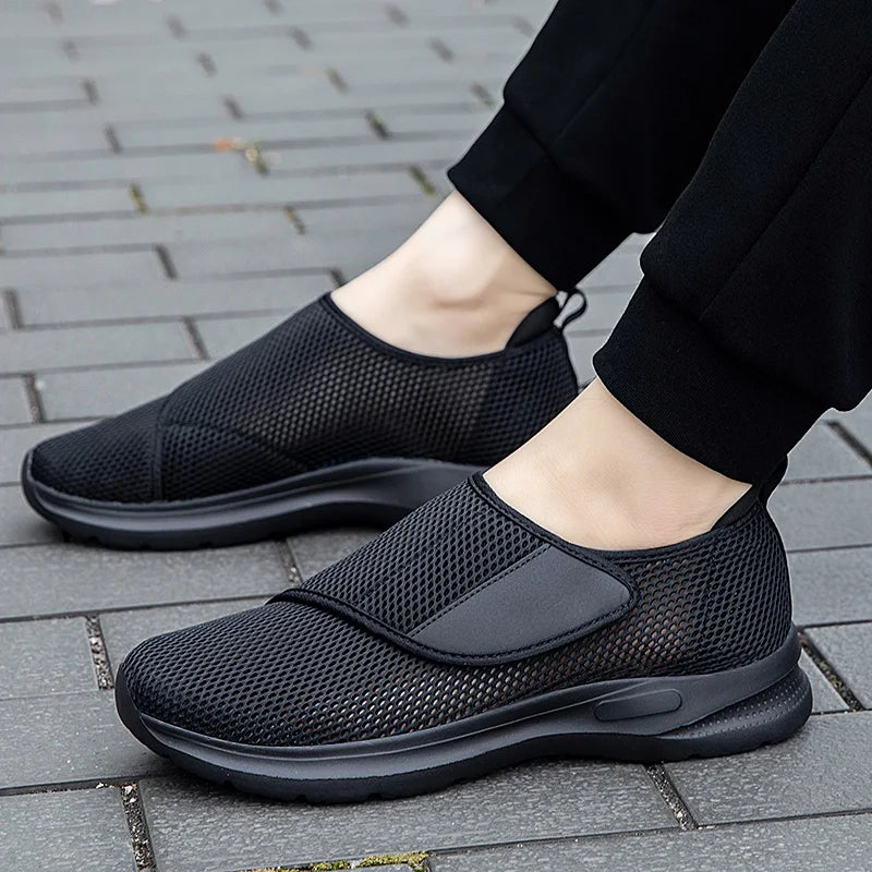 SNORW Chaussures Orthopédiques Femme – Pieds Larges, Confort Diabétique, Semelle Douce
