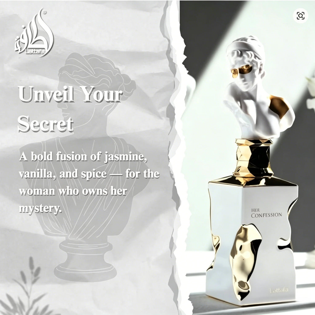 Lattafa Her & His Confession - Coffret Duo Eau de Parfum 100ml | Fragrance Orientale Boisée