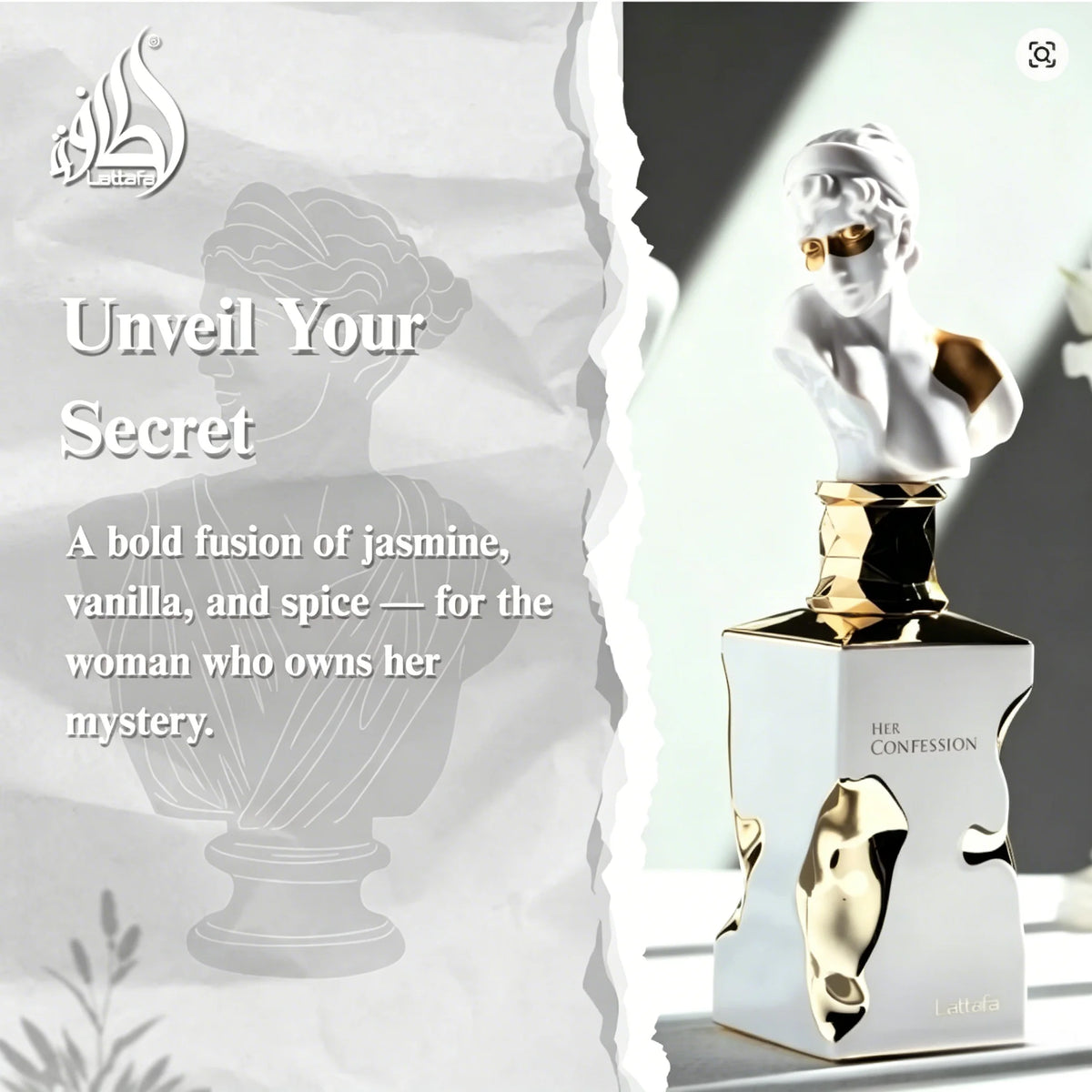 Lattafa Her & His Confession - Coffret Duo Eau de Parfum 100ml | Fragrance Orientale Boisée