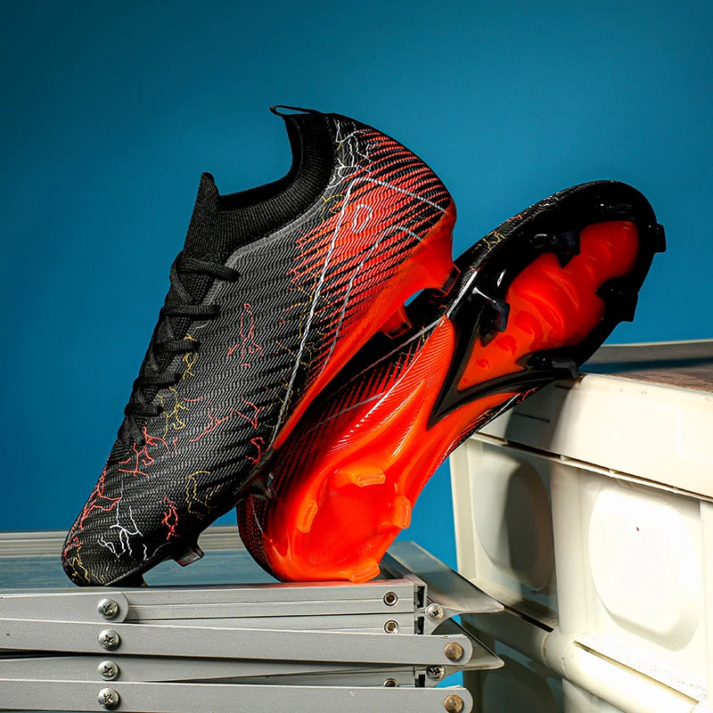 Chaussures de Football FG Unisexe – Crampons Longs, Légers & Antidérapants